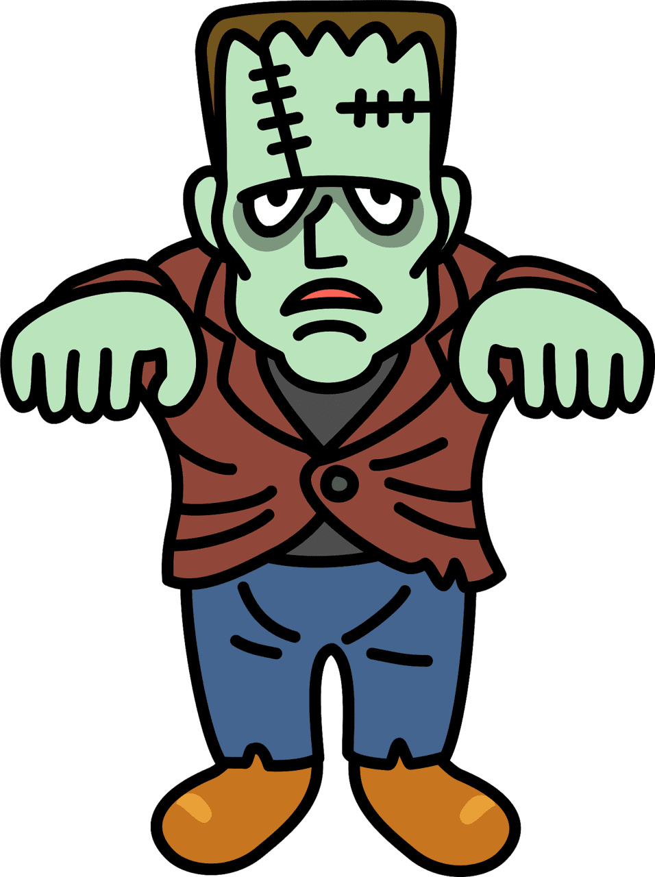 Frankenstein monster vector clipart images