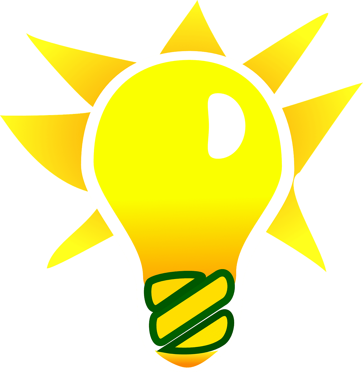 Light bulb idea concepts vector graphic clipart
