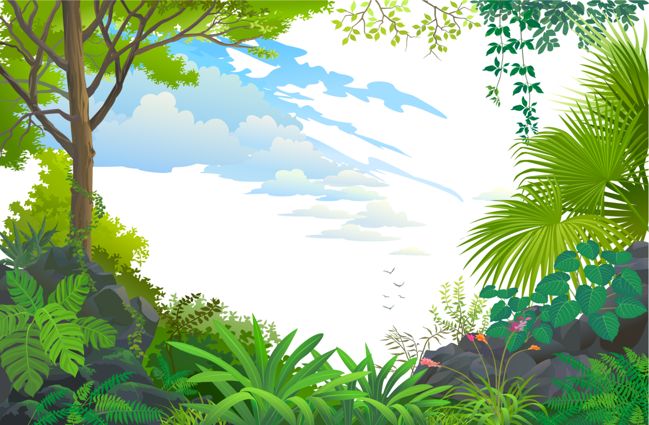 Tree forest blue space clipart picture