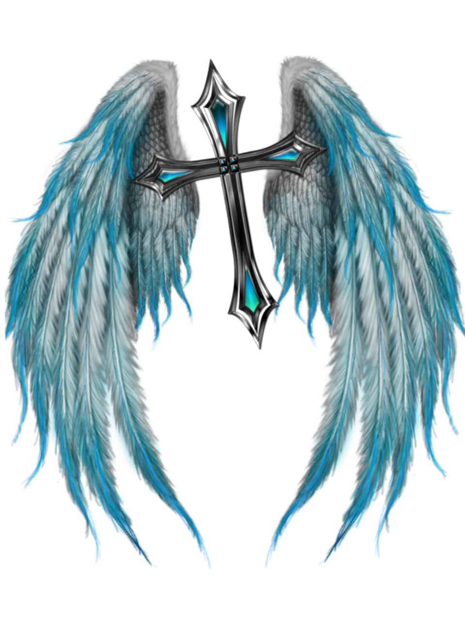 Angel wings faith knights going clipart clip art