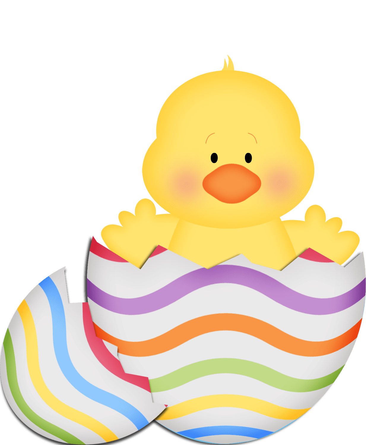 Chick happy easter pascua clipart logo