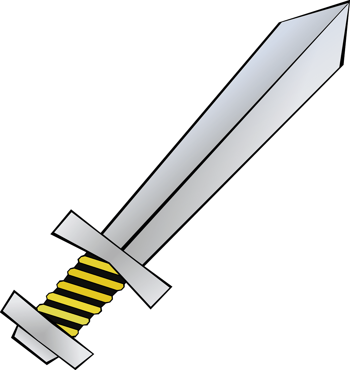 Sword isolated weapon vector graphic clipart