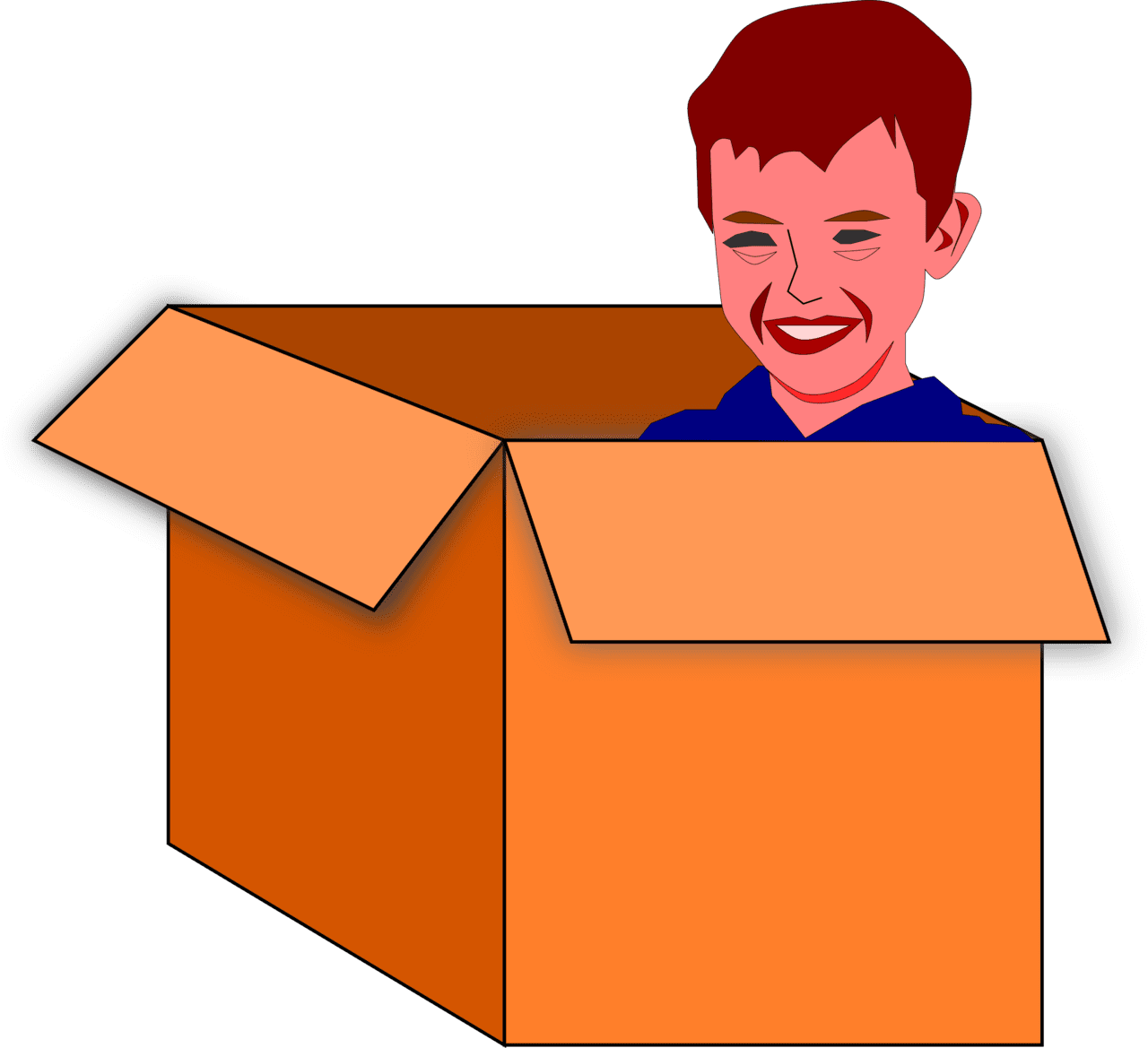 Child in box vector clipart image photo cc images