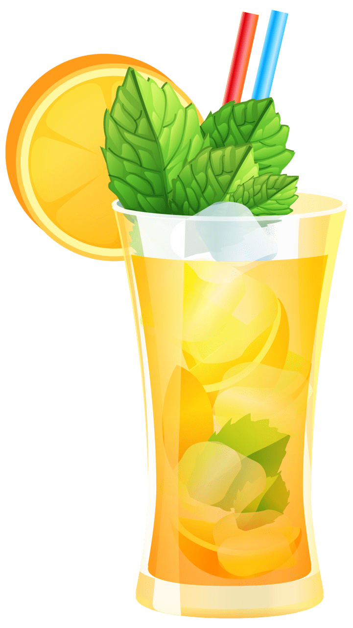 Lemonade cocktail clipart logo 2