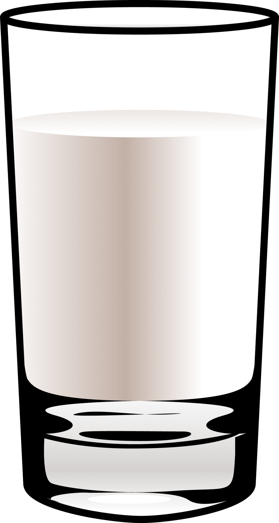 Glass of milk emoji for clipart photo
