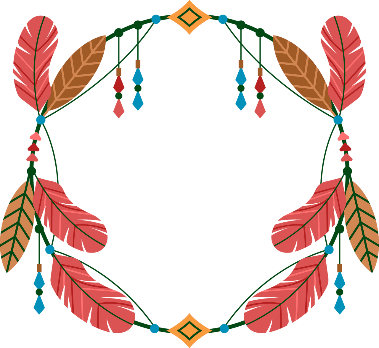 Wreath the range picture frames clipart
