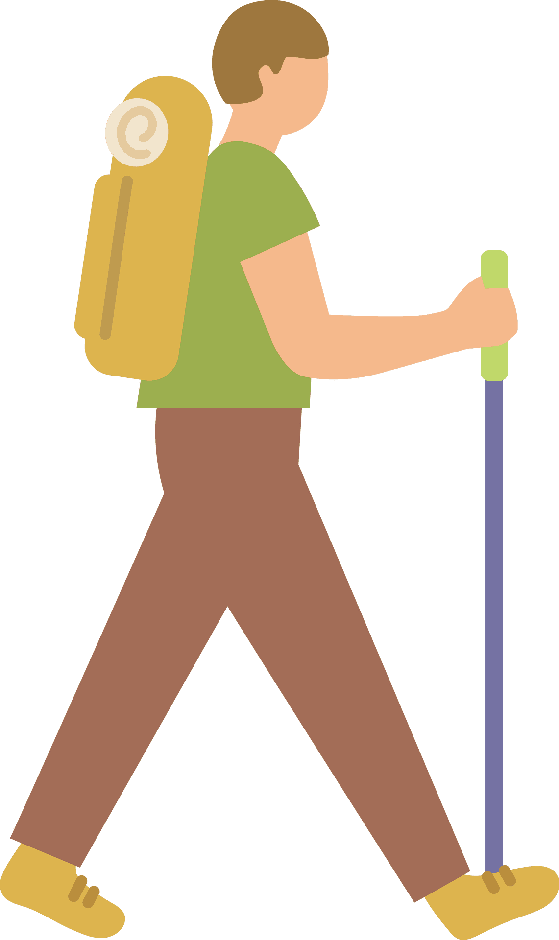 Hiking hiker vector clipart images 2