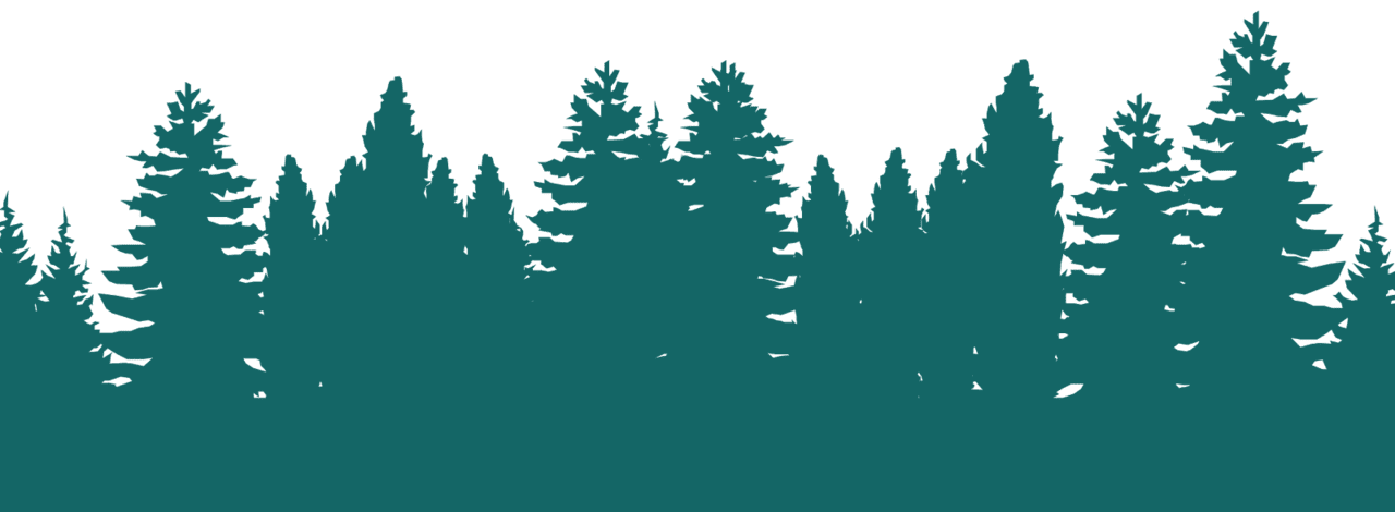 Forest silhouette tree clipart vector