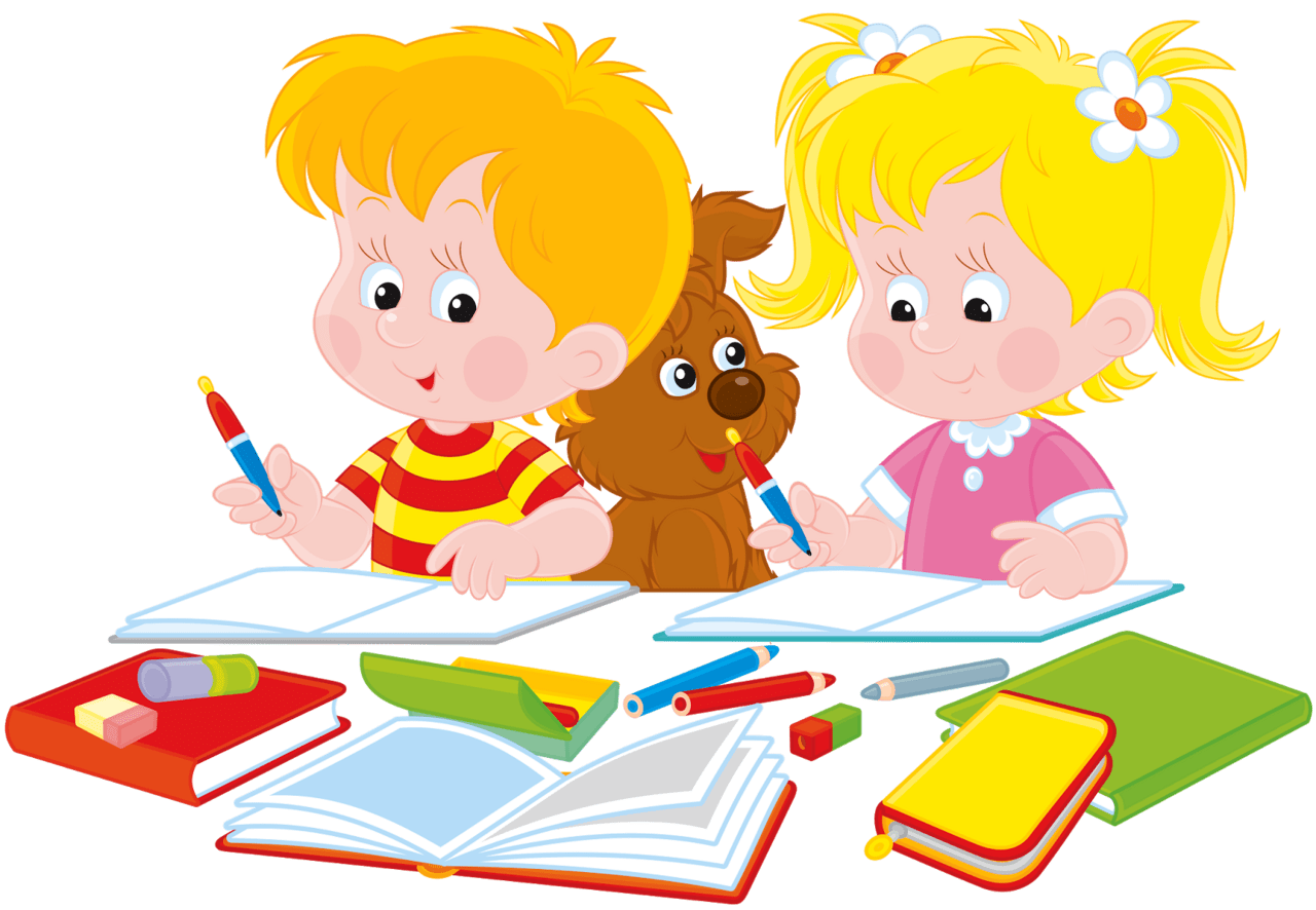Homework student writing clipart logo