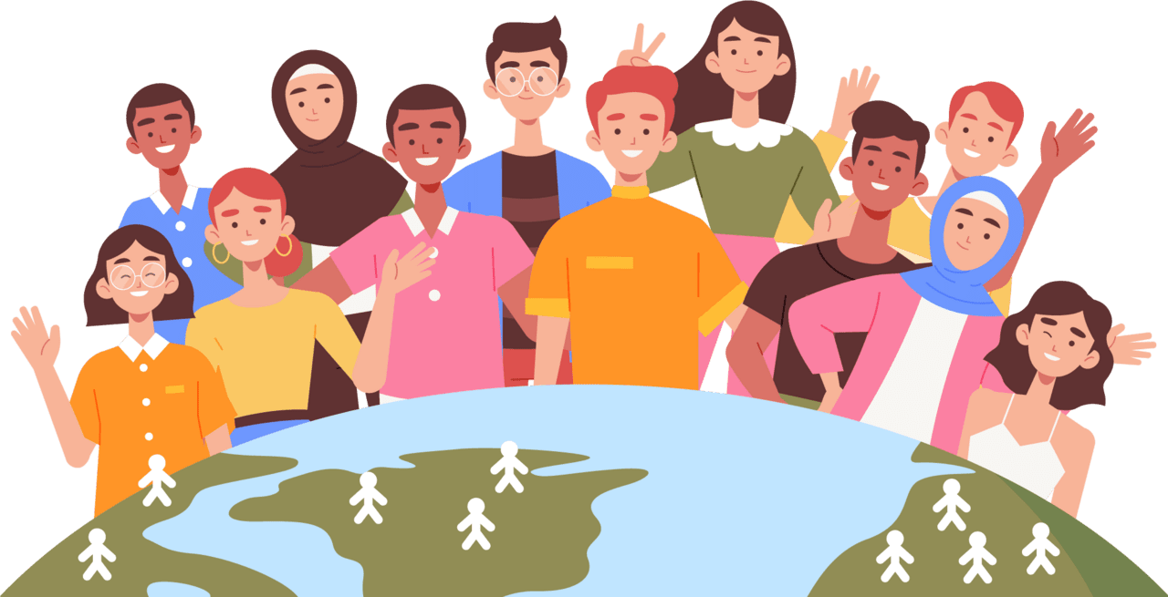 Team ternational population day clipart picture