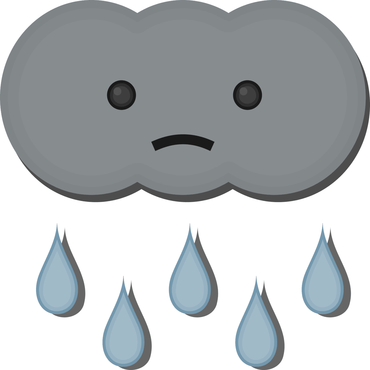 Cloud clipart sad rain clip art