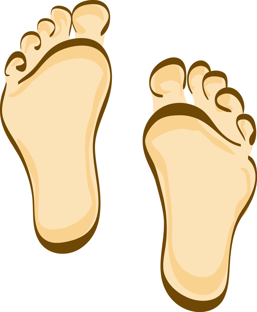 Foot soles of the feet vector clipart images