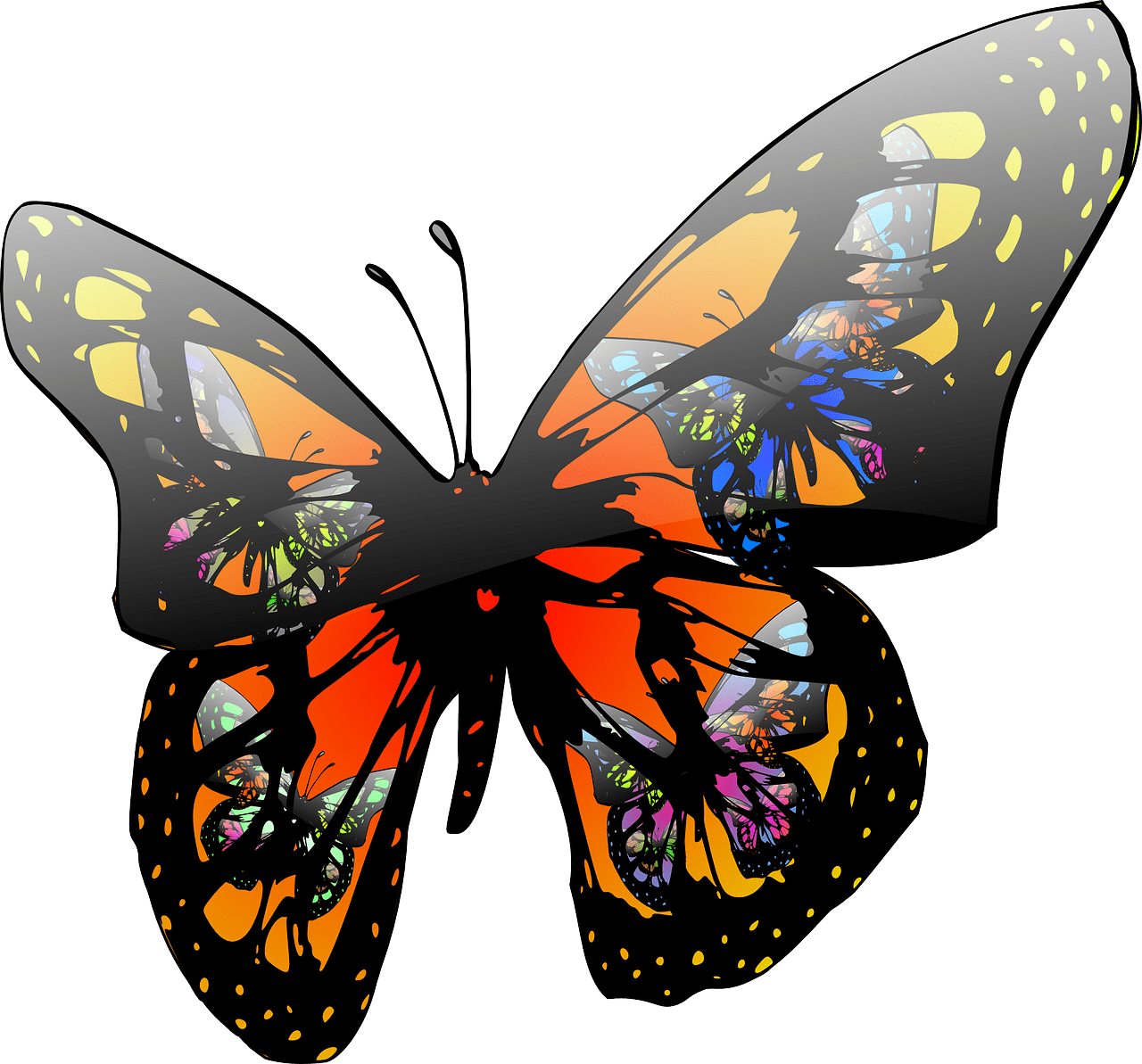 Fly the magic of childhood clipart picture