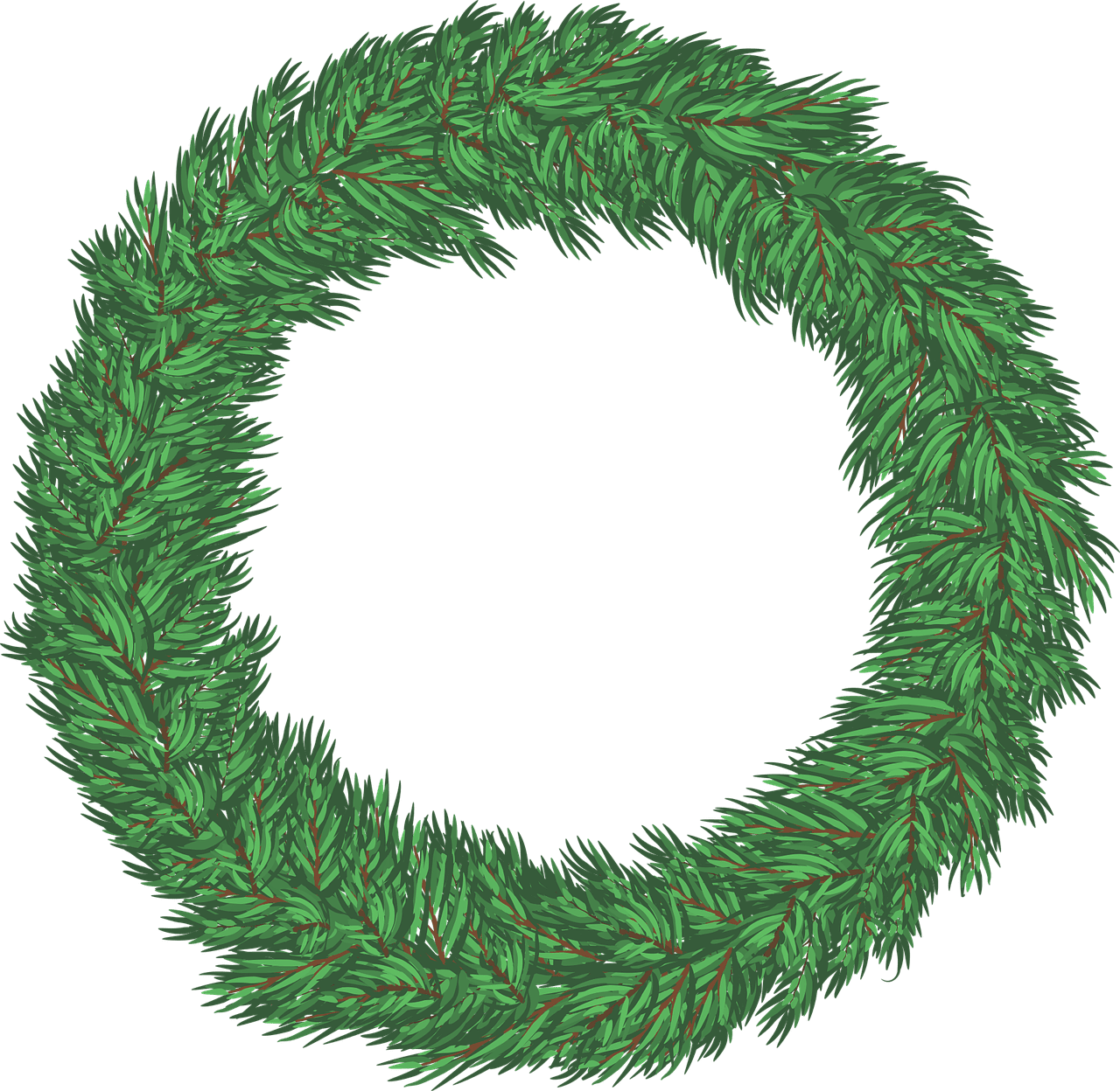 Wreath christmas holiday vector graphic clipart