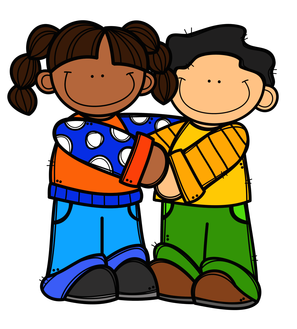 Hug pin page clipart picture