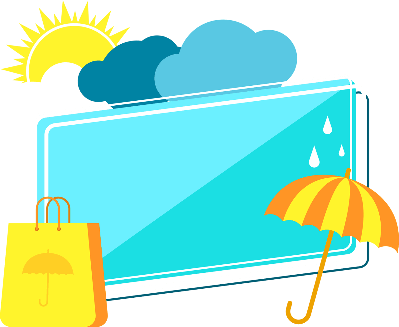 Garage sale big monsoon bg clipart image