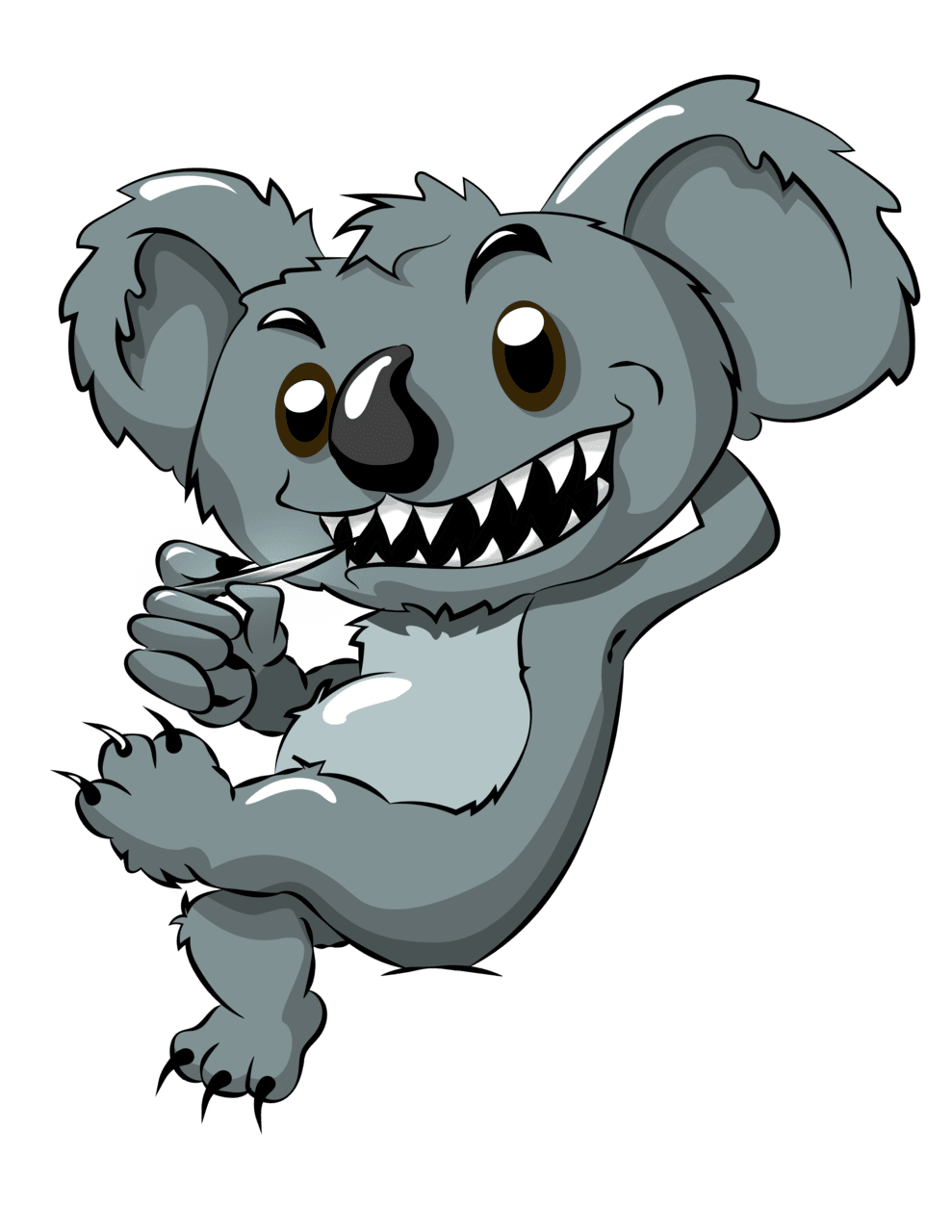 Koala pin page clipart vector