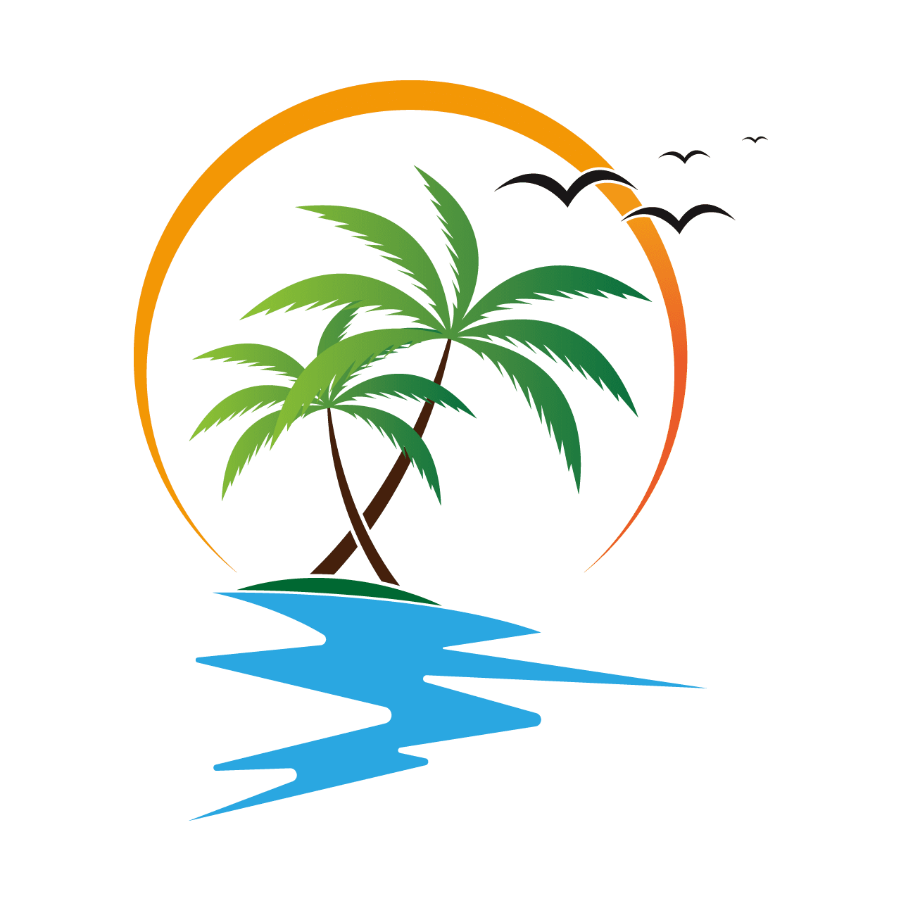 Sunset sun clipart images 2