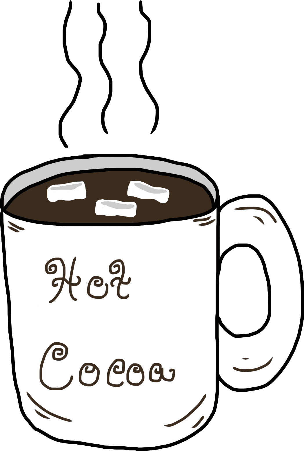Hd chocolate candy cane cream milk cup hot image clipart