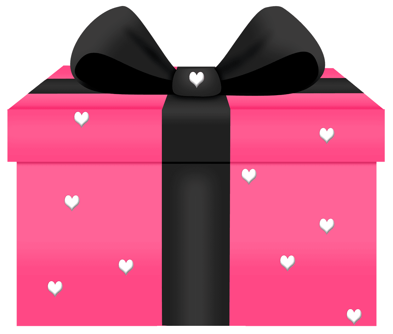 Box with hearts decorn picture clipart