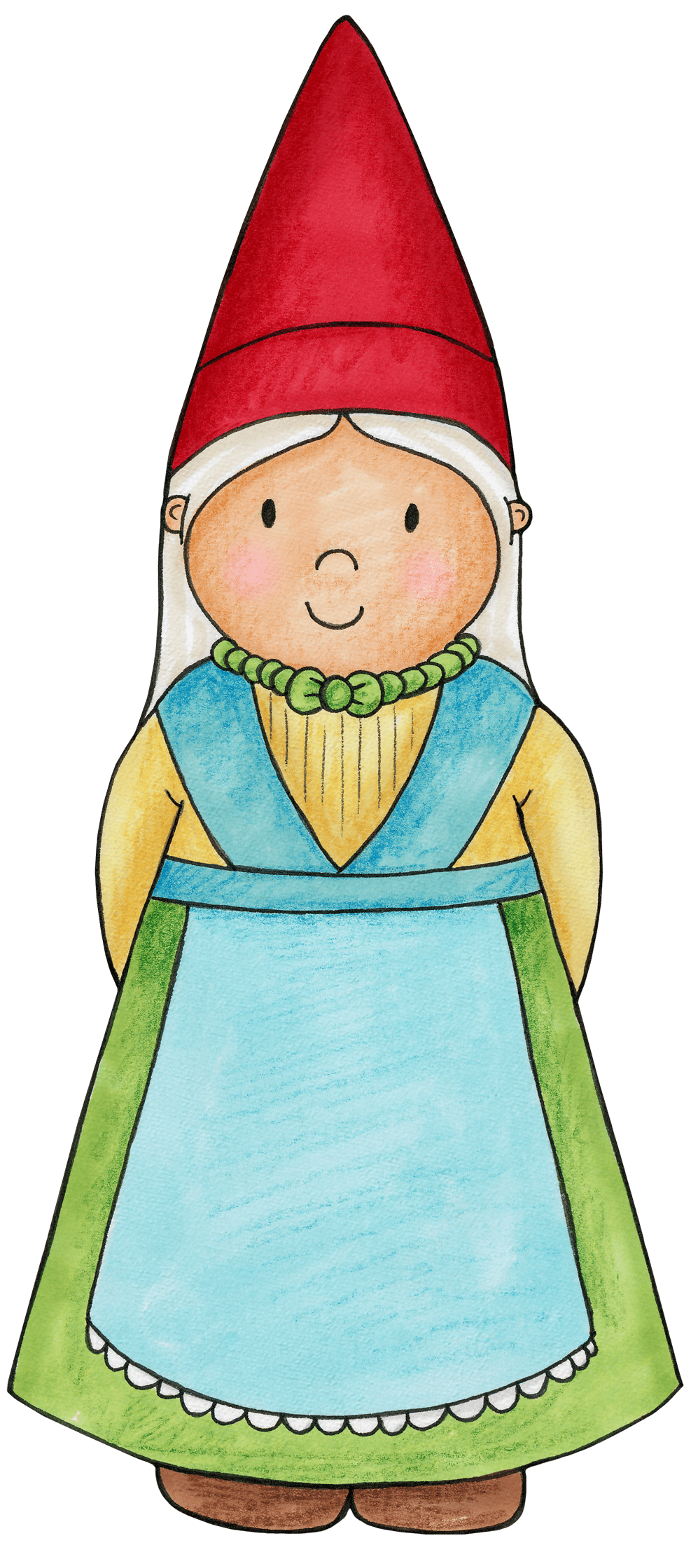 Gnome pin page clipart logo 3