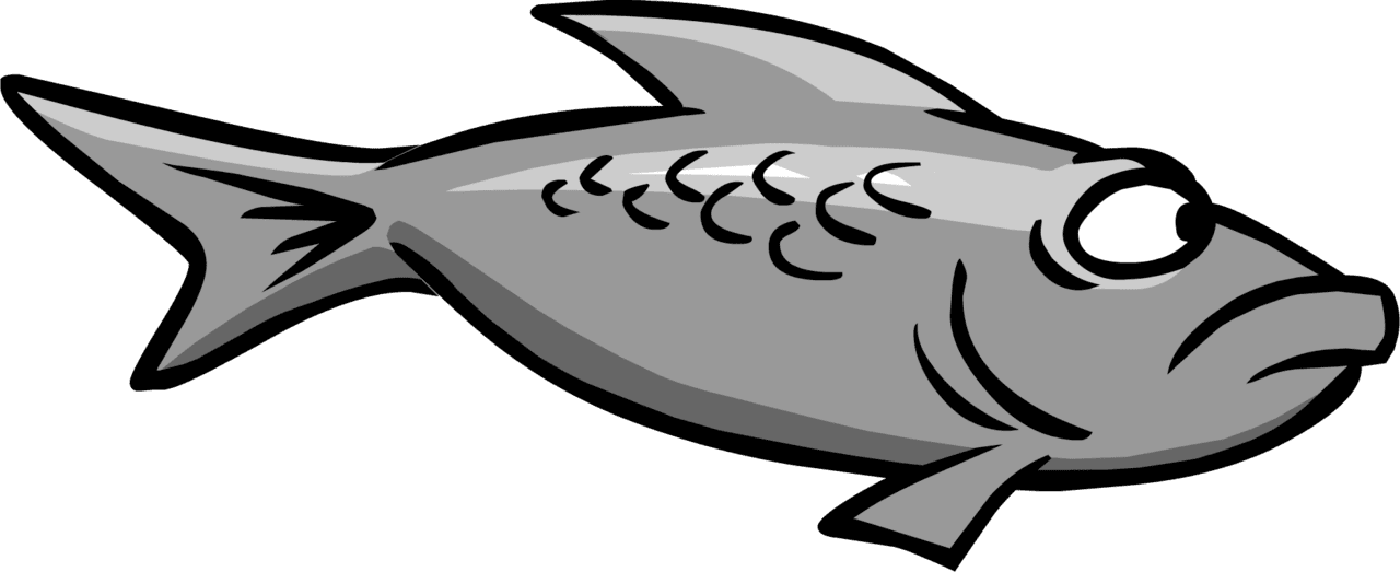 Fish black and white pin page clipart vector