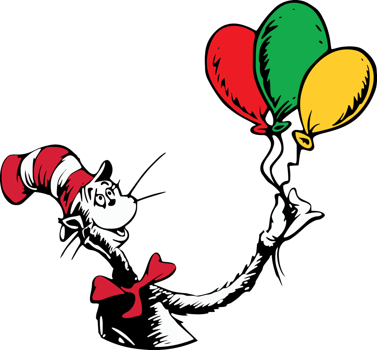 Dr seuss clipart hat cat in the teacher digital clip art