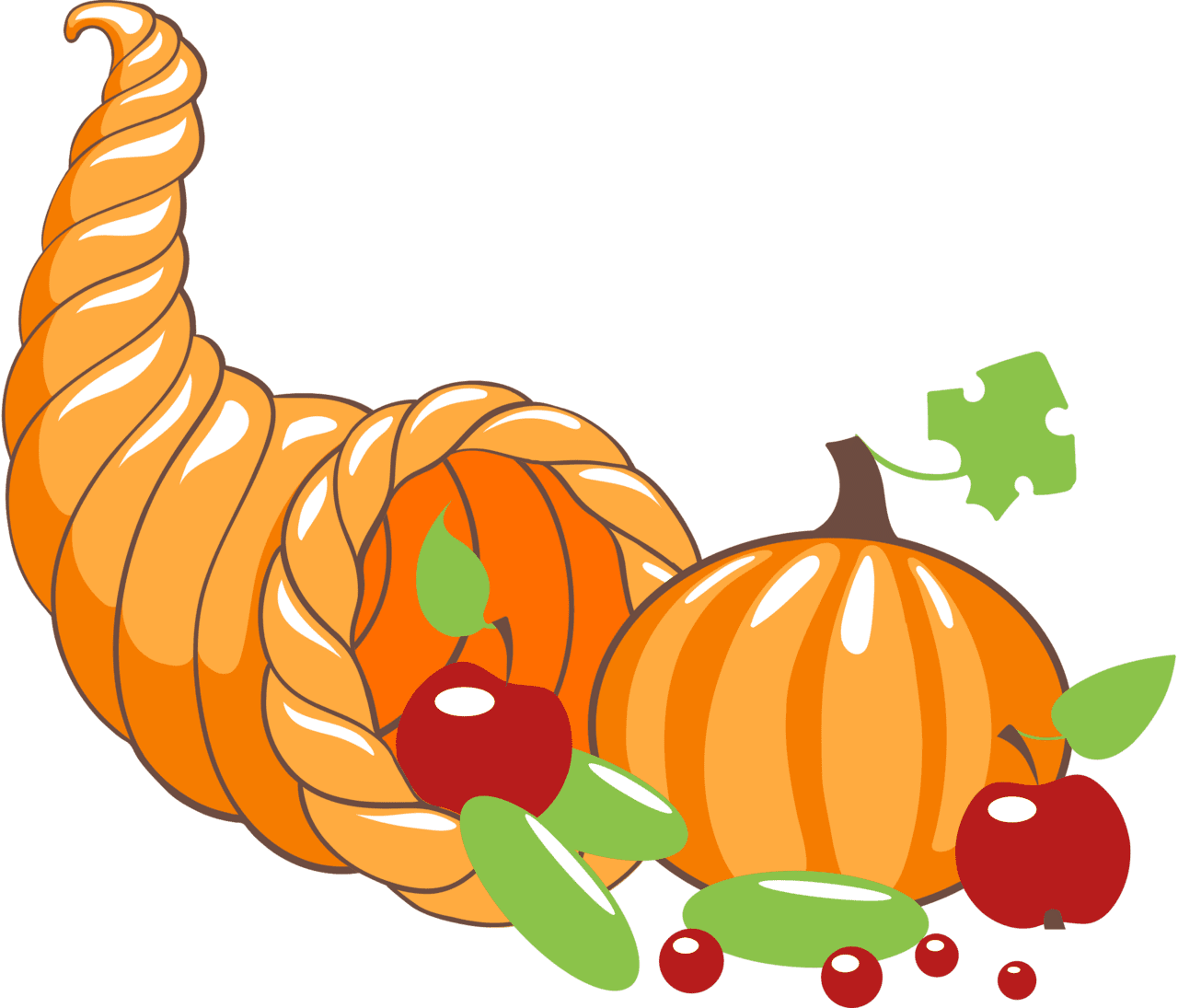 Cornucopia vector clipart images 6