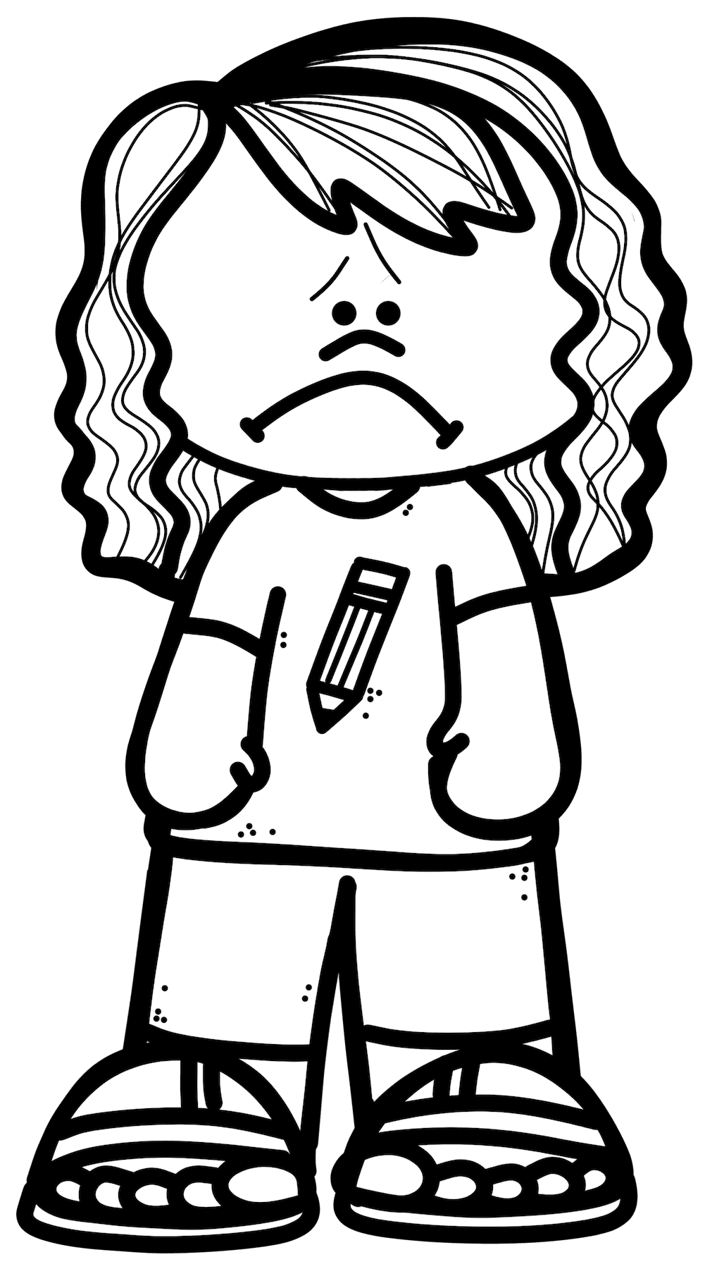 Sad page clipart photo