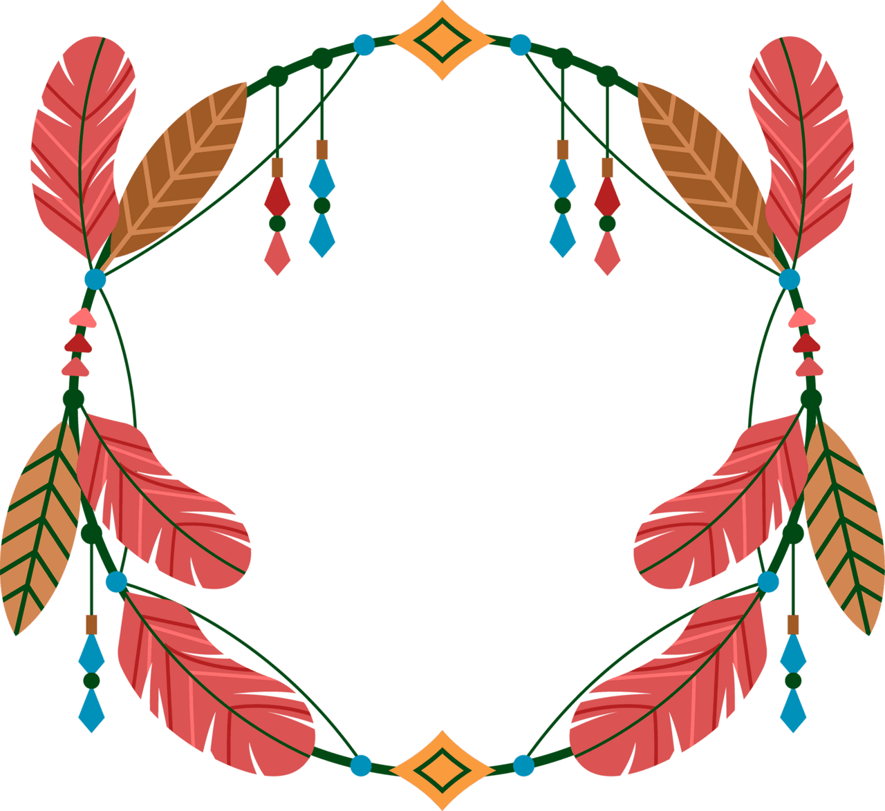 Feather the range picture frames clipart