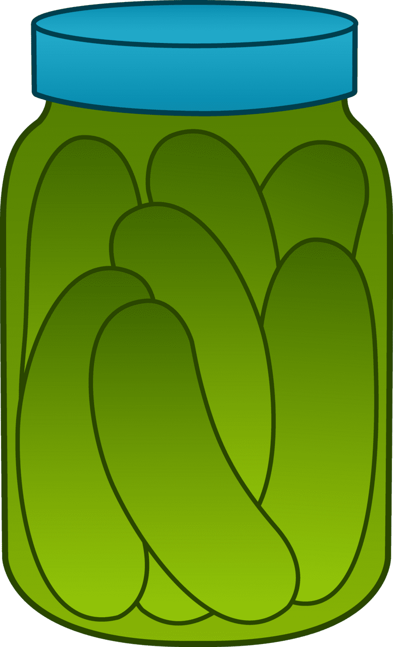 Pickle jar clipart image