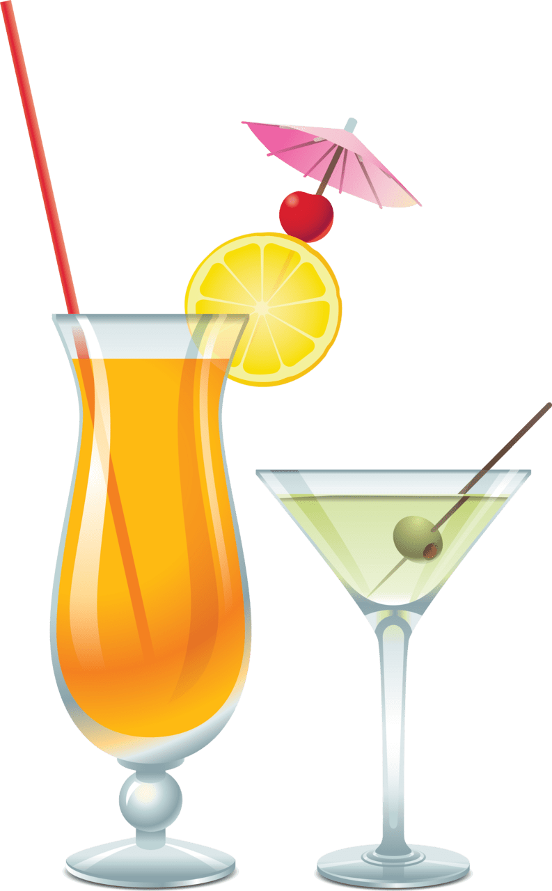 Drink cocktail clipart logo