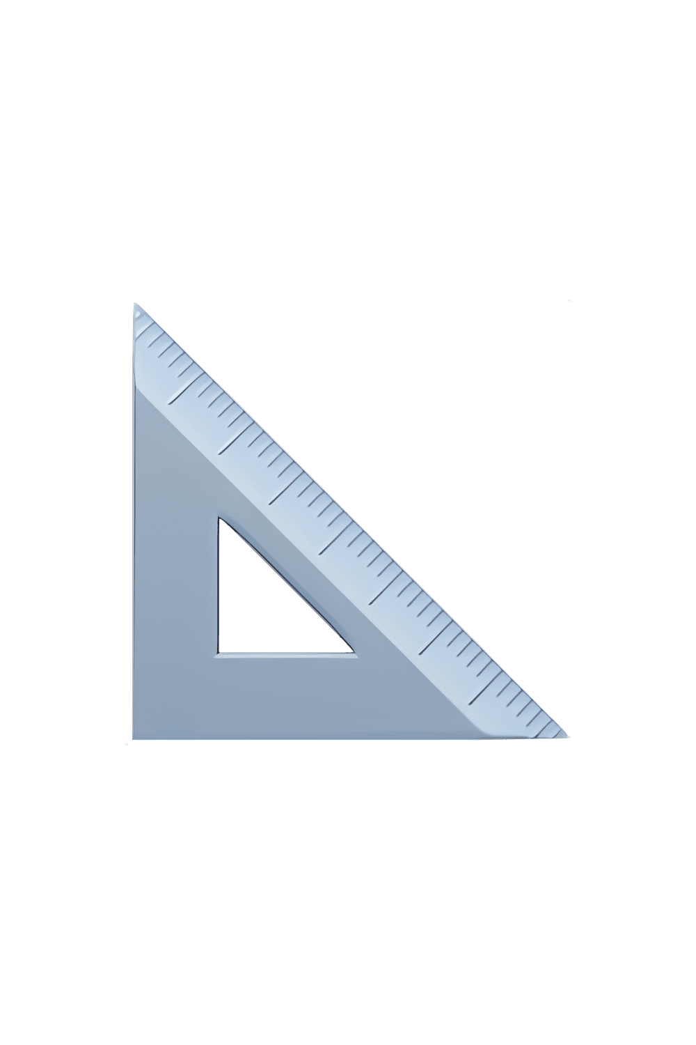 Triangular ruler emoji clipart background