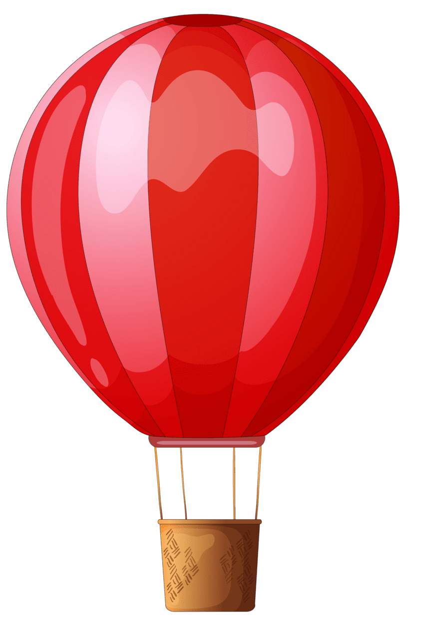 Hot air balloon pin page clipart logo