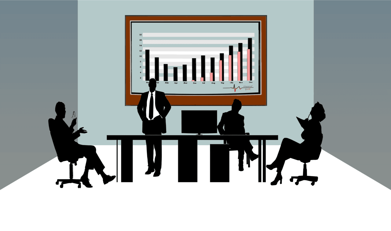 Business meeting clipart background