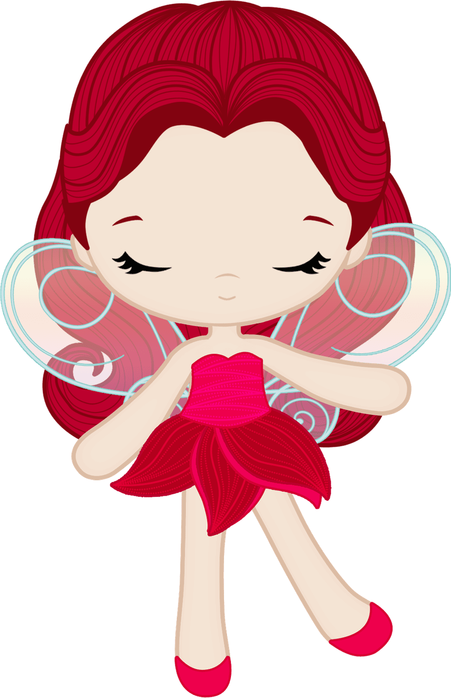 Fairy pin page clipart free 3