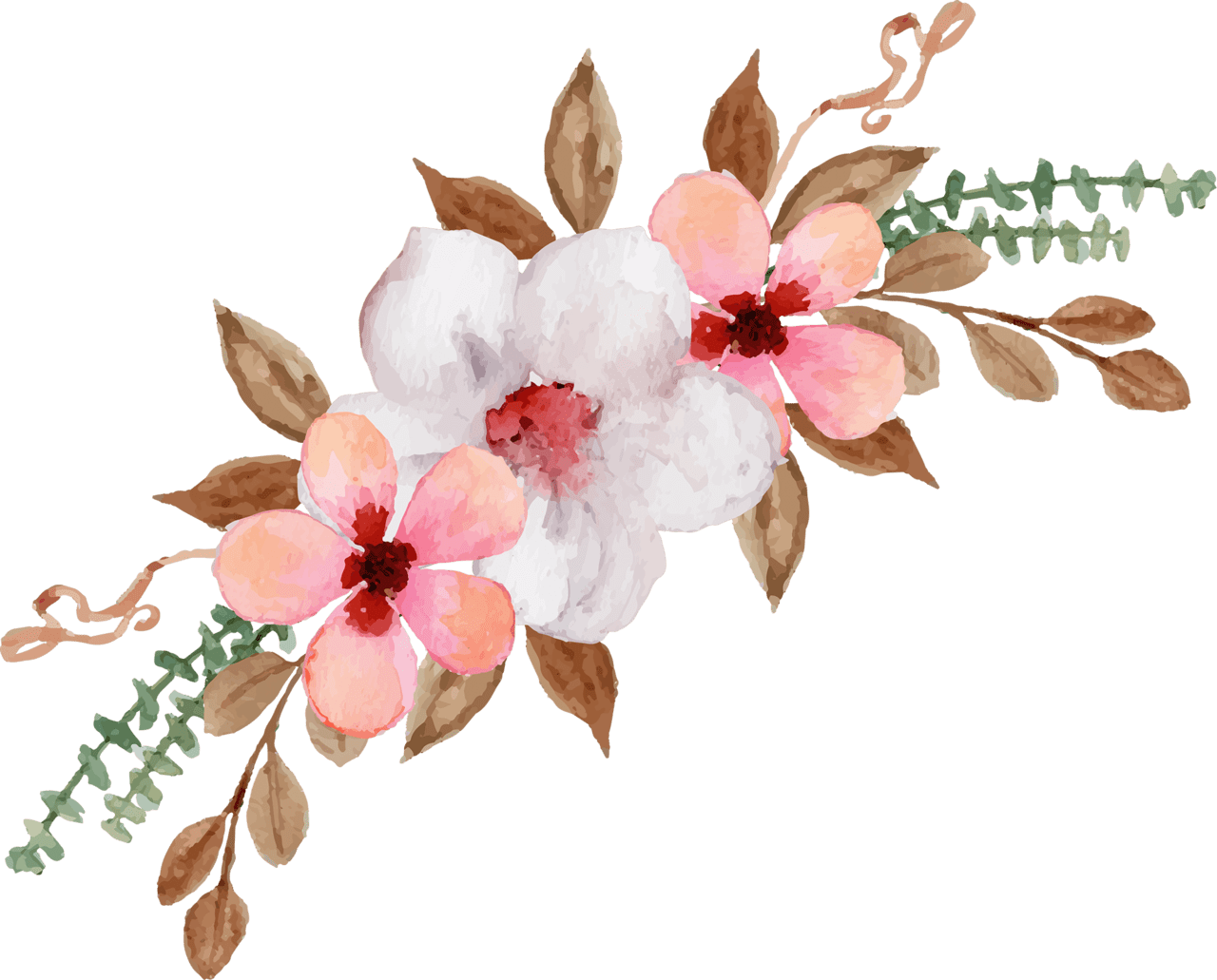 Flower bouquet beautiful floral collection clipart photo