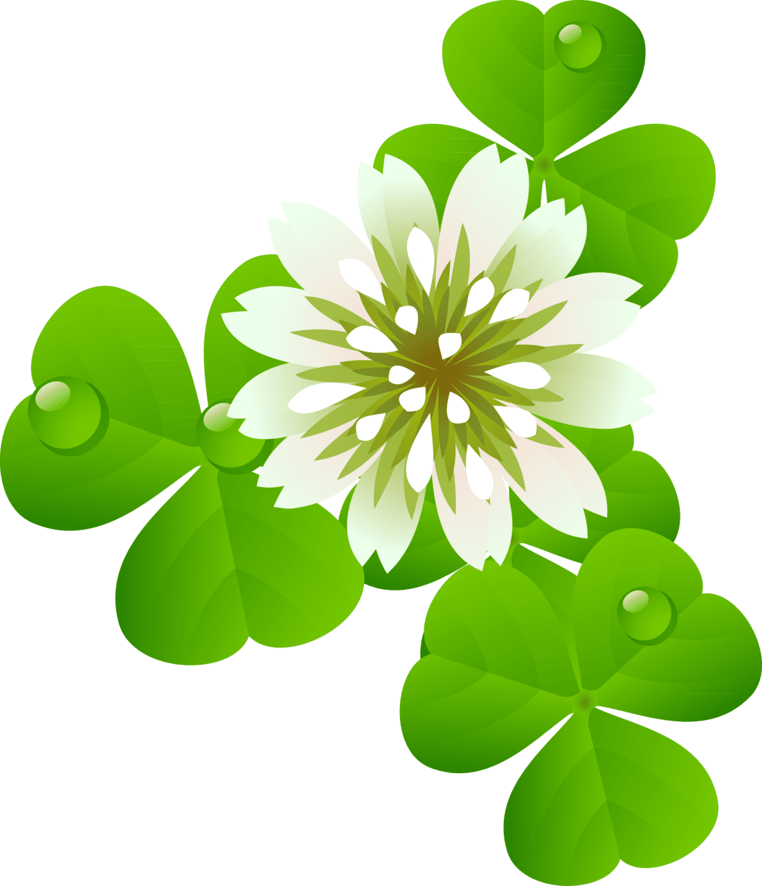 Clover pin page clipart background 2