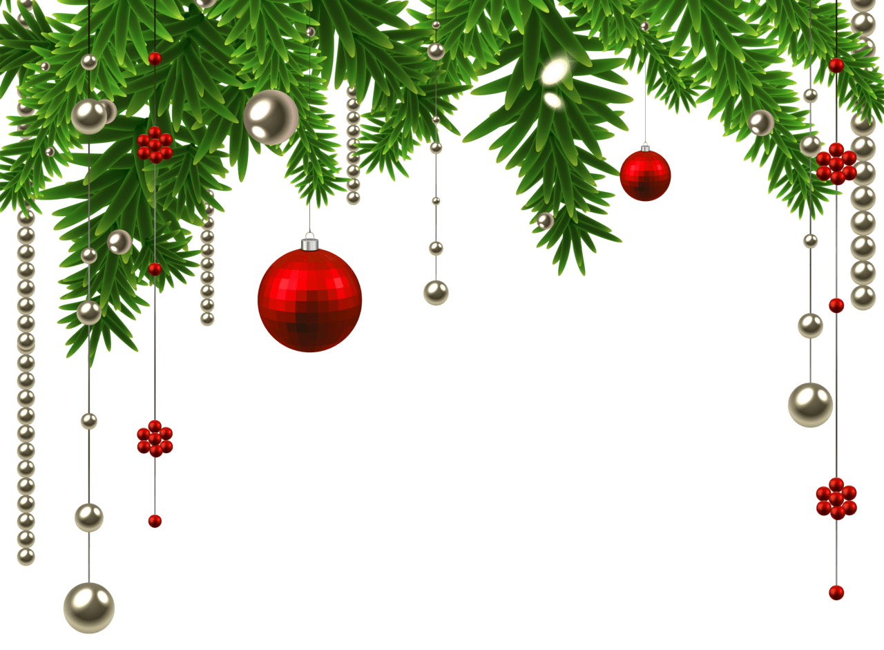 Christmas balls hanging ball decoration clipart image