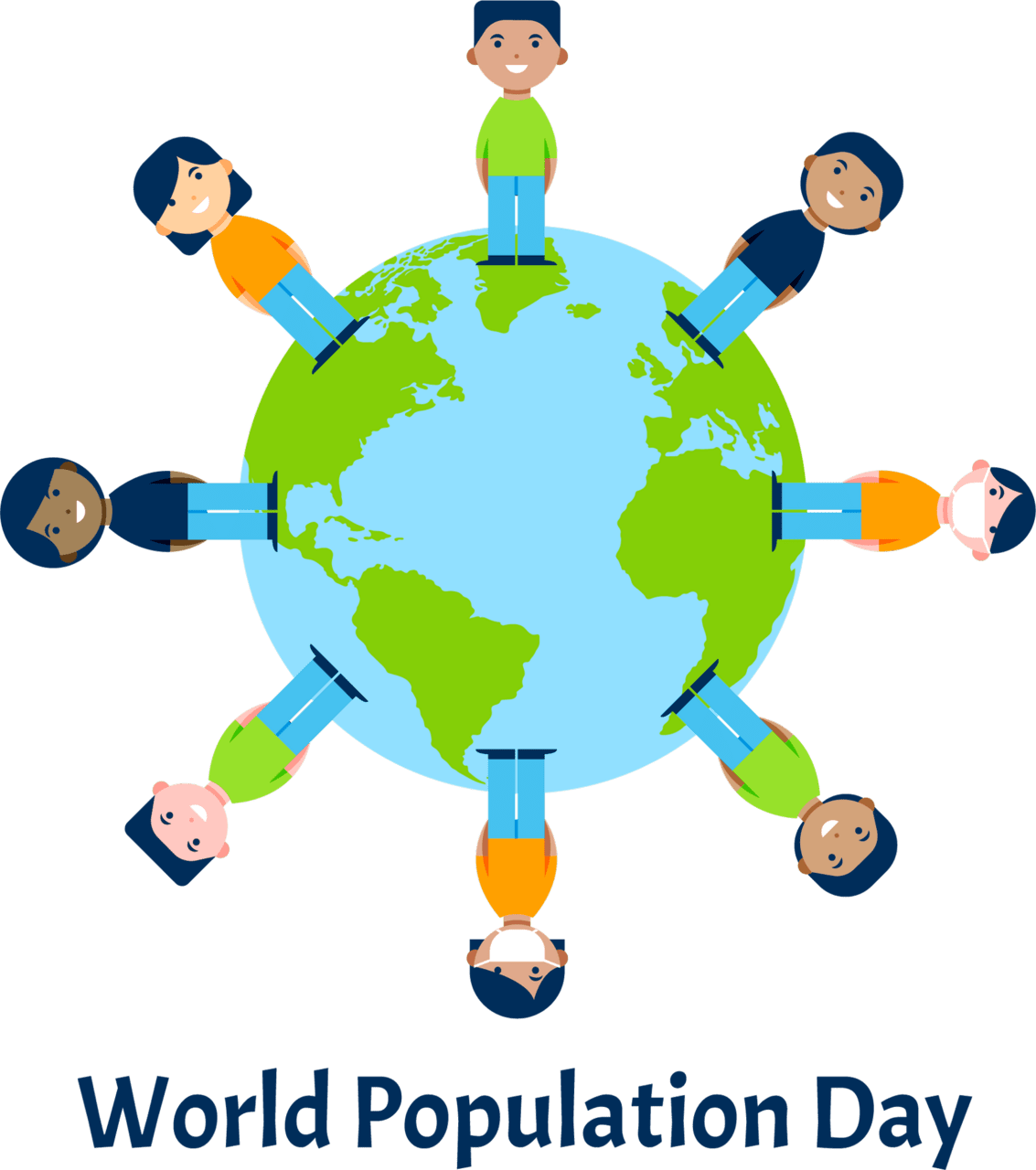 World population day clipart free