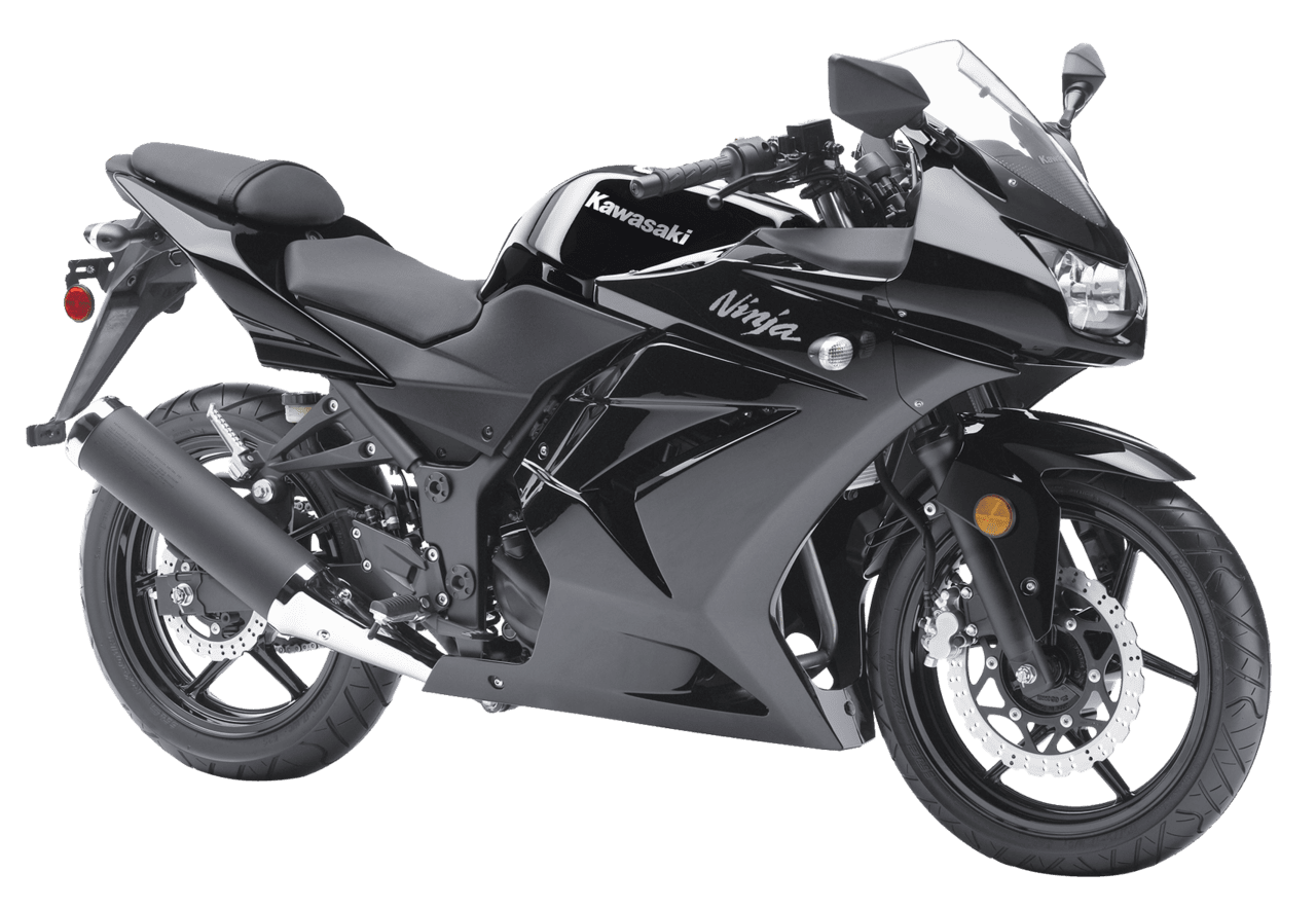 Motorcycle kawasaki ja black clipart transparent