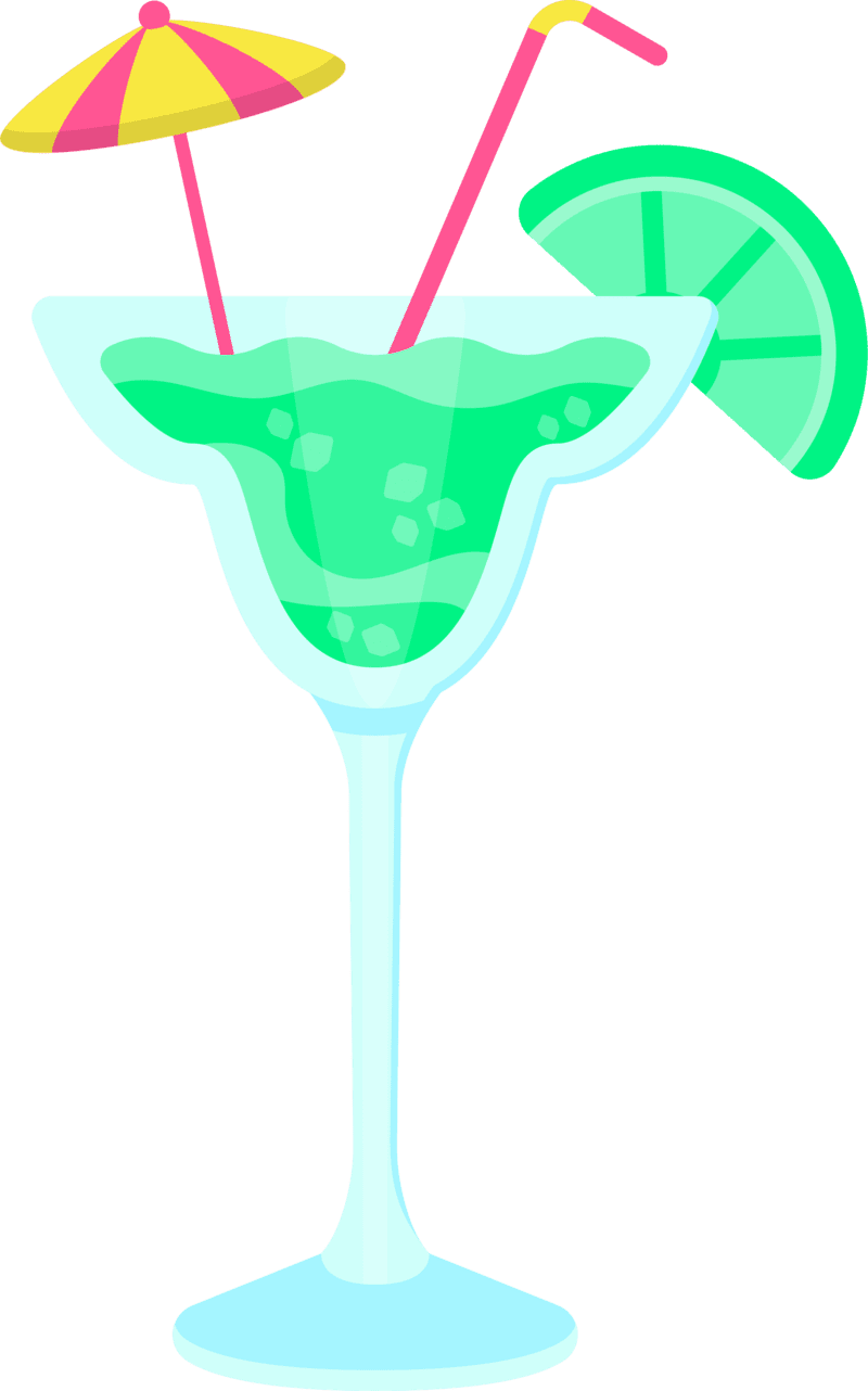 Margarita doodle vector clipart with white background images