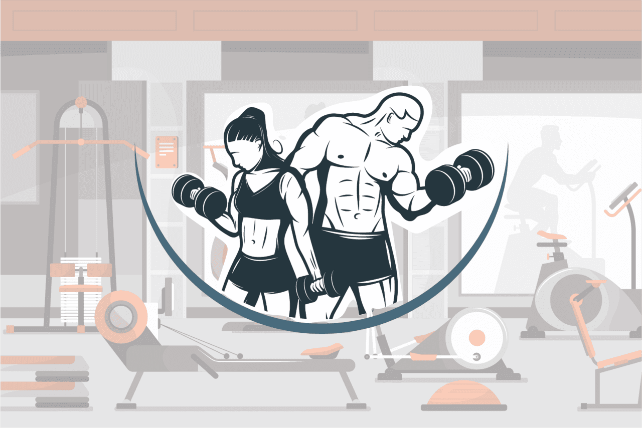 Gym modules clipart photo