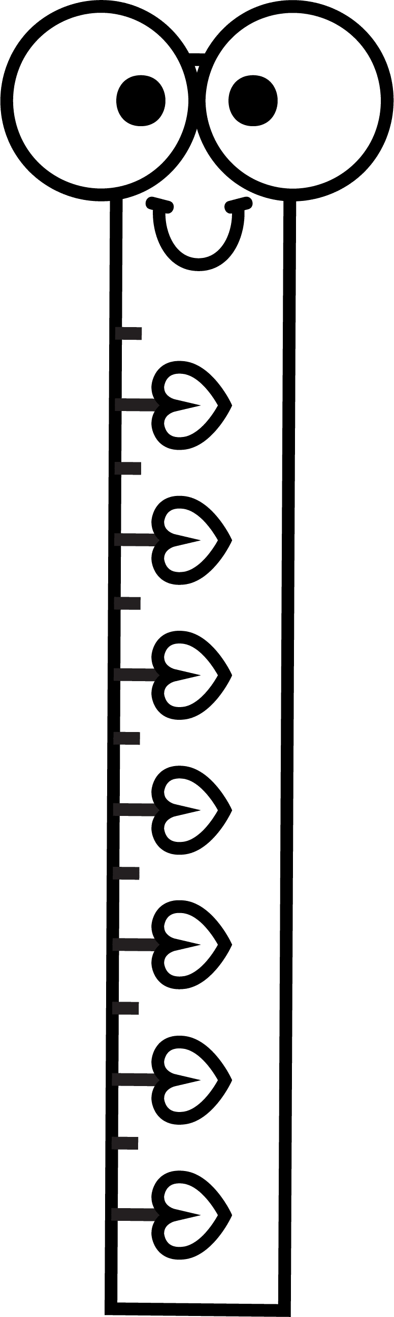 Ruler pin page clipart transparent