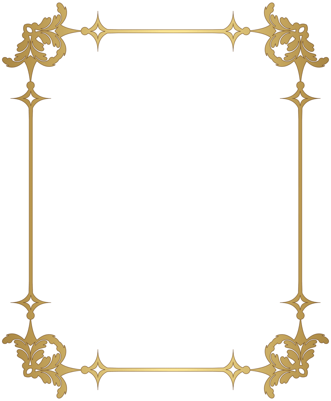 Border frame decoration clipart vector