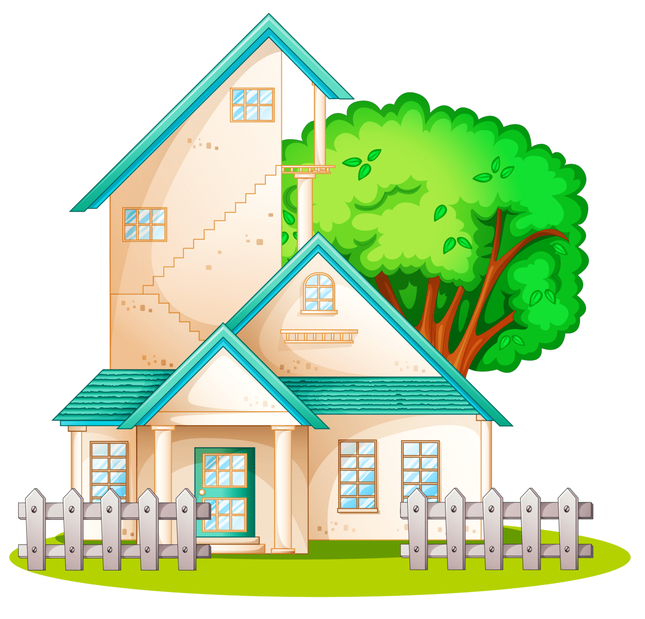 House in pin page clipart picture 2