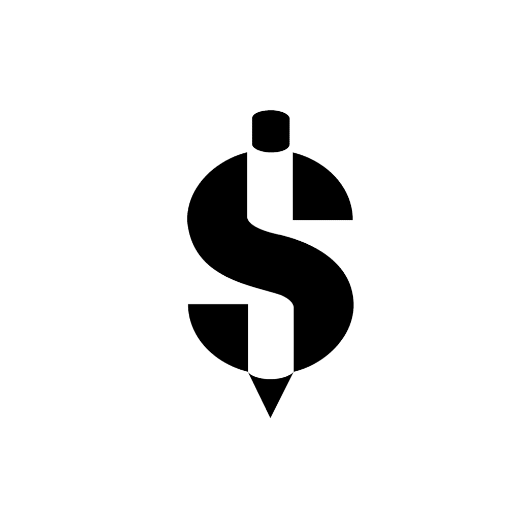 Dollar sign symbol studio logo real pany alphabet letter clipart