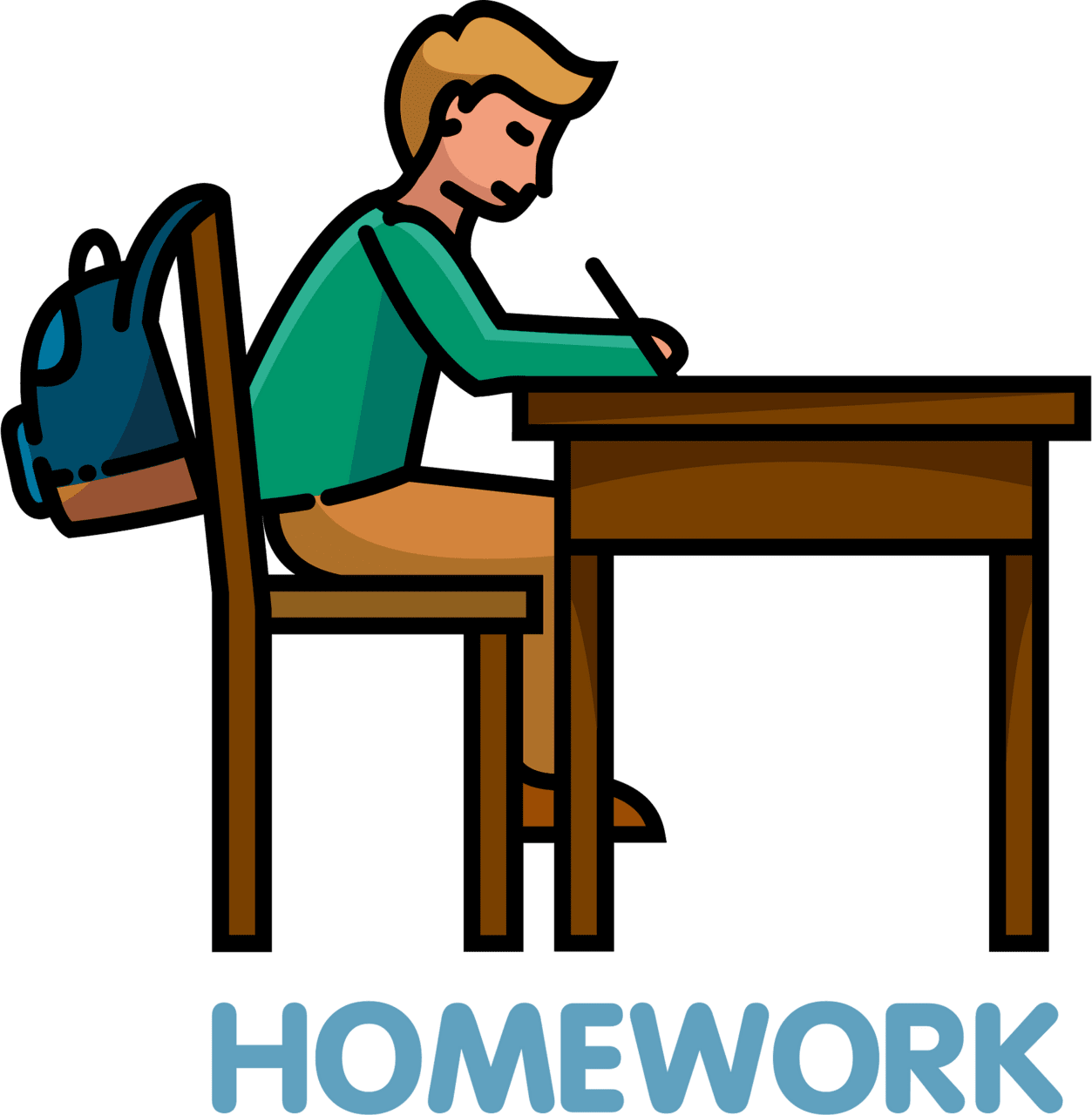 Homework vector clipart images 2