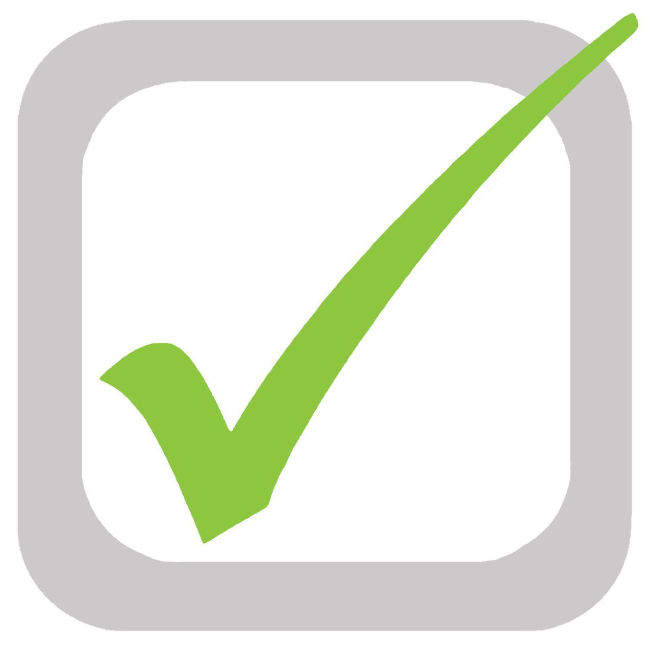 Checkbox check mark tick clipart arachnid green no background