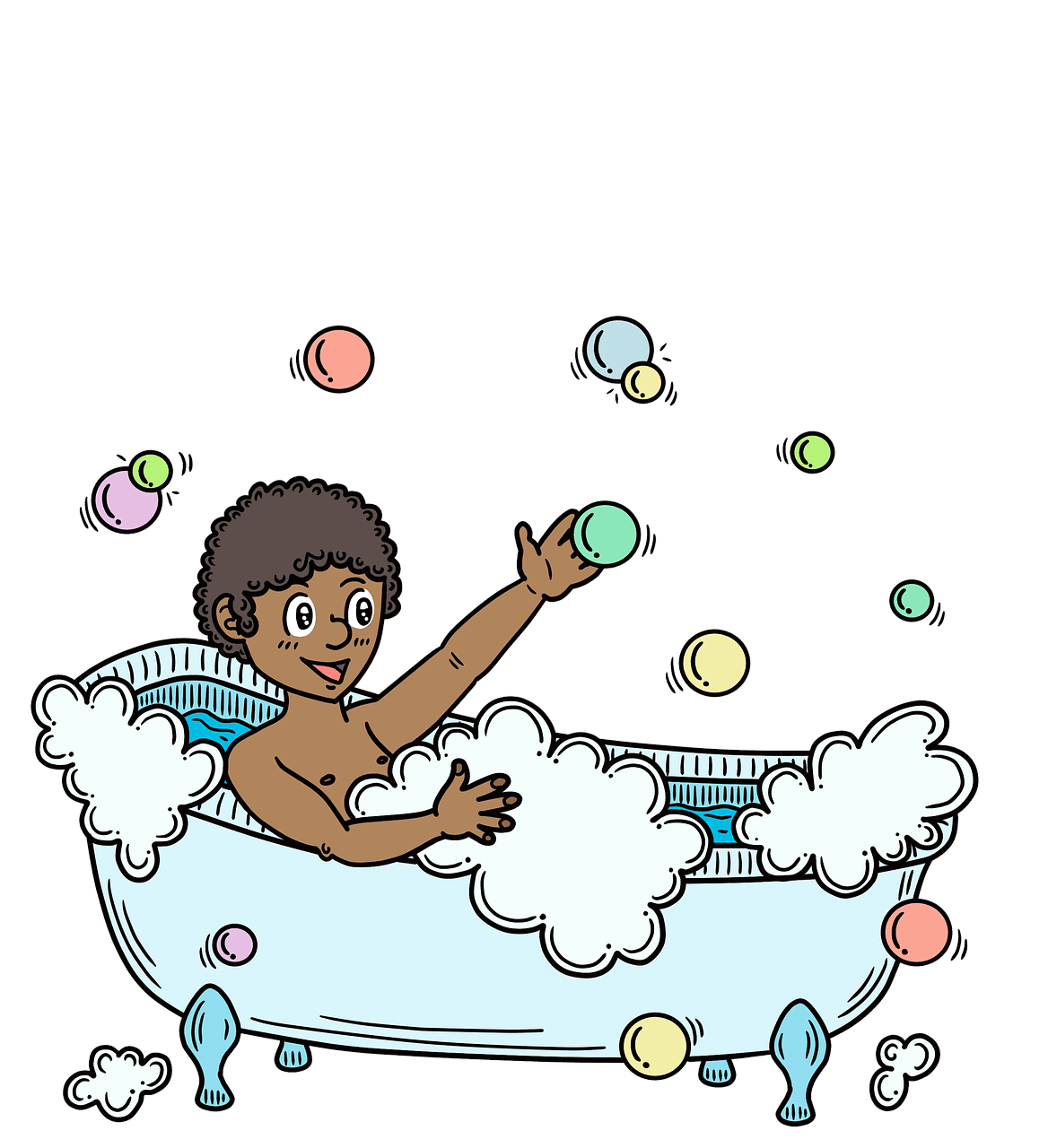 Actions take bath room image clipart